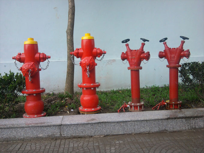 Trụ nước cứu hỏa hai đầu ra phi 65
